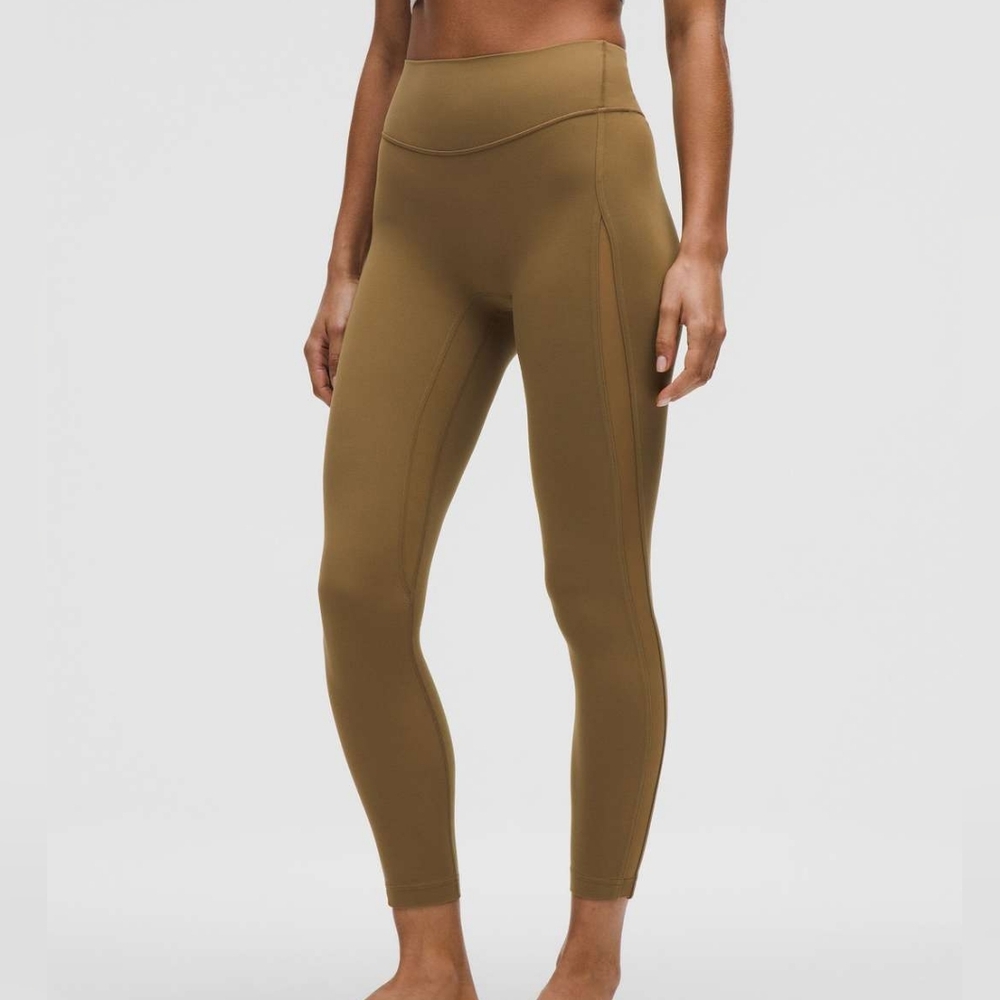 NWT Lululemon Nulu High-Rise Mesh-Panel Leggings 25' 6